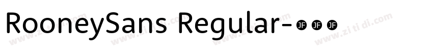 RooneySans Regular字体转换